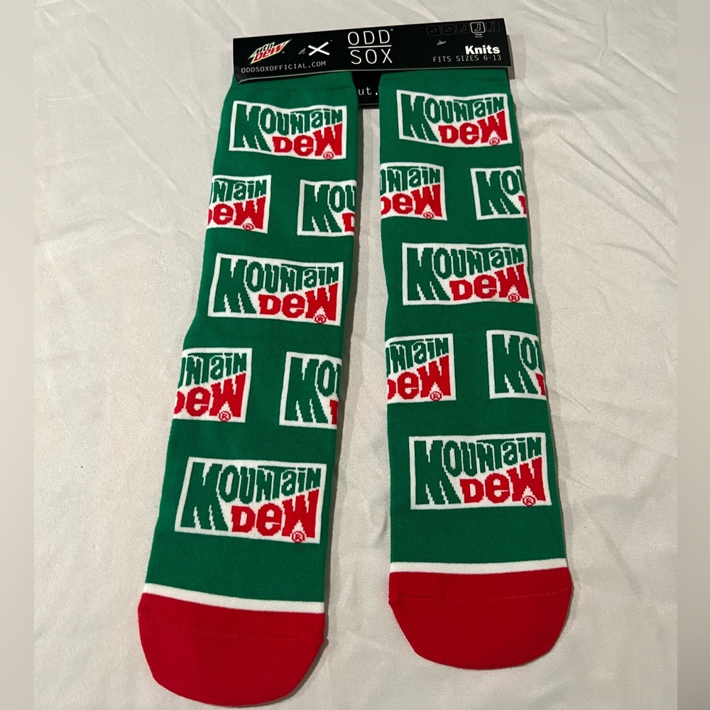 Odd Sox x Mountain Dew socks
